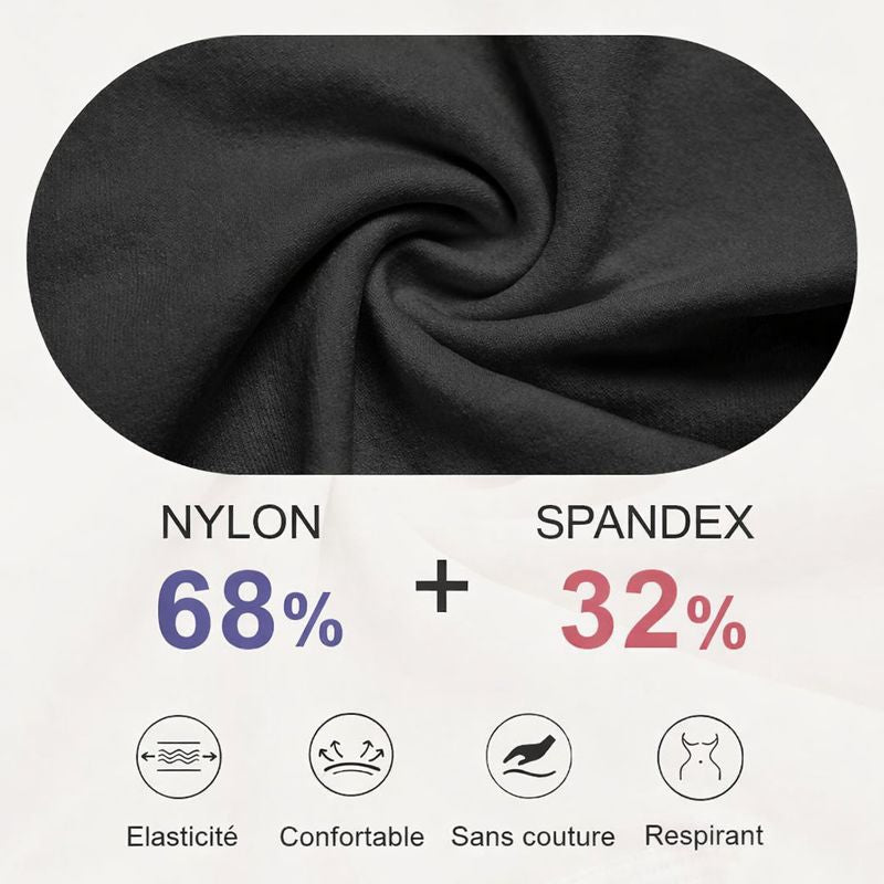 Gaine amincissante ventre plat – fermeture zippée, extensible et respirant